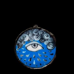 NWT The Eye of Prophecy Glass Art